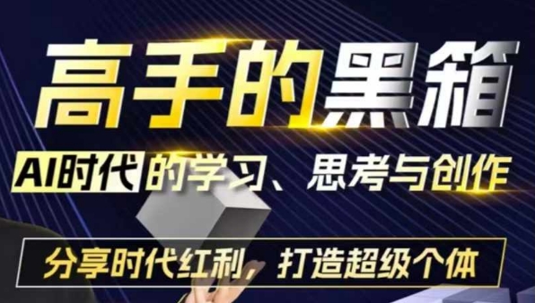 高手的黑箱：AI时代学习、思考与创作-分红时代红利，打造超级个体-世纪学社