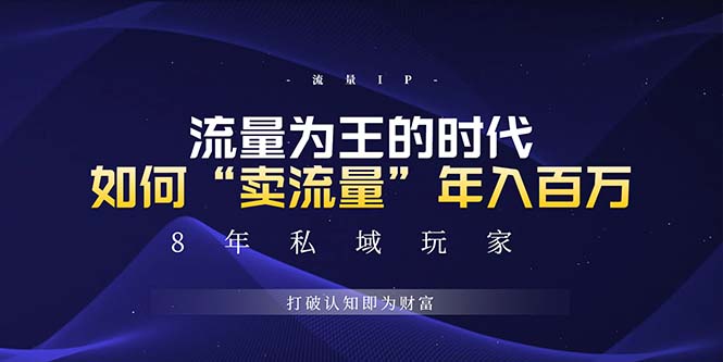 未来如何通过“卖流量”年入百万，跨越一切周期绝对蓝海项目-世纪学社